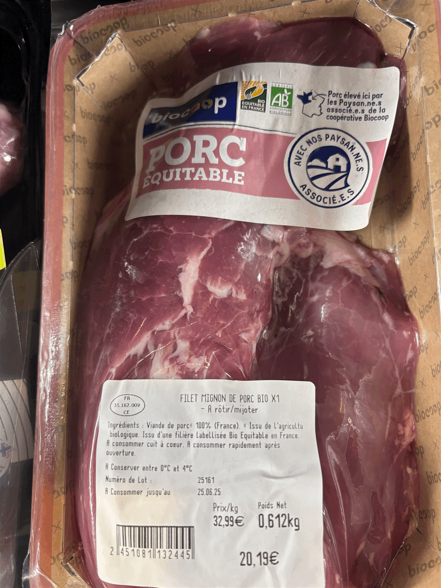 La recette de Jean-Pierre : filet mignon cru