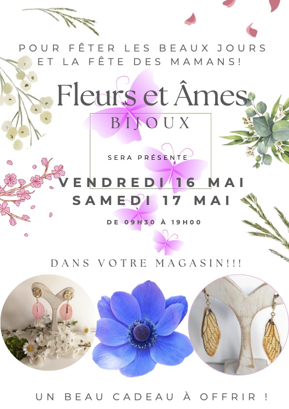 Vente de bijoux : Fleurs et Âmes Vente de bijoux : Fleurs et Âmes