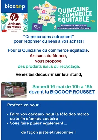 Vente de Artisans du Monde - Quinzaine du Commerce Equitable