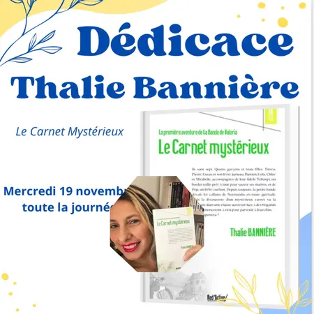 Séance Dédicace avec Thalie Bannière Séance Dédicace avec Thalie Bannière
